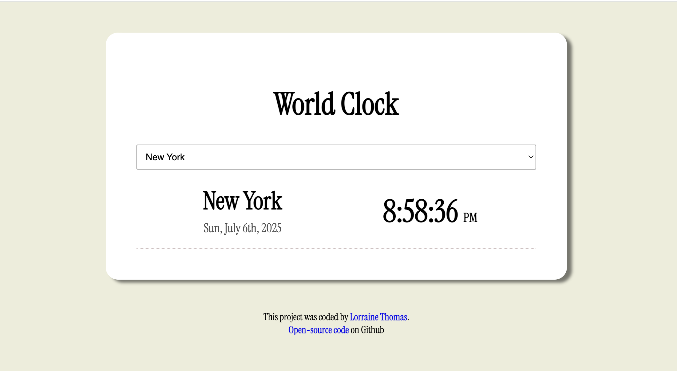 world clock preview
